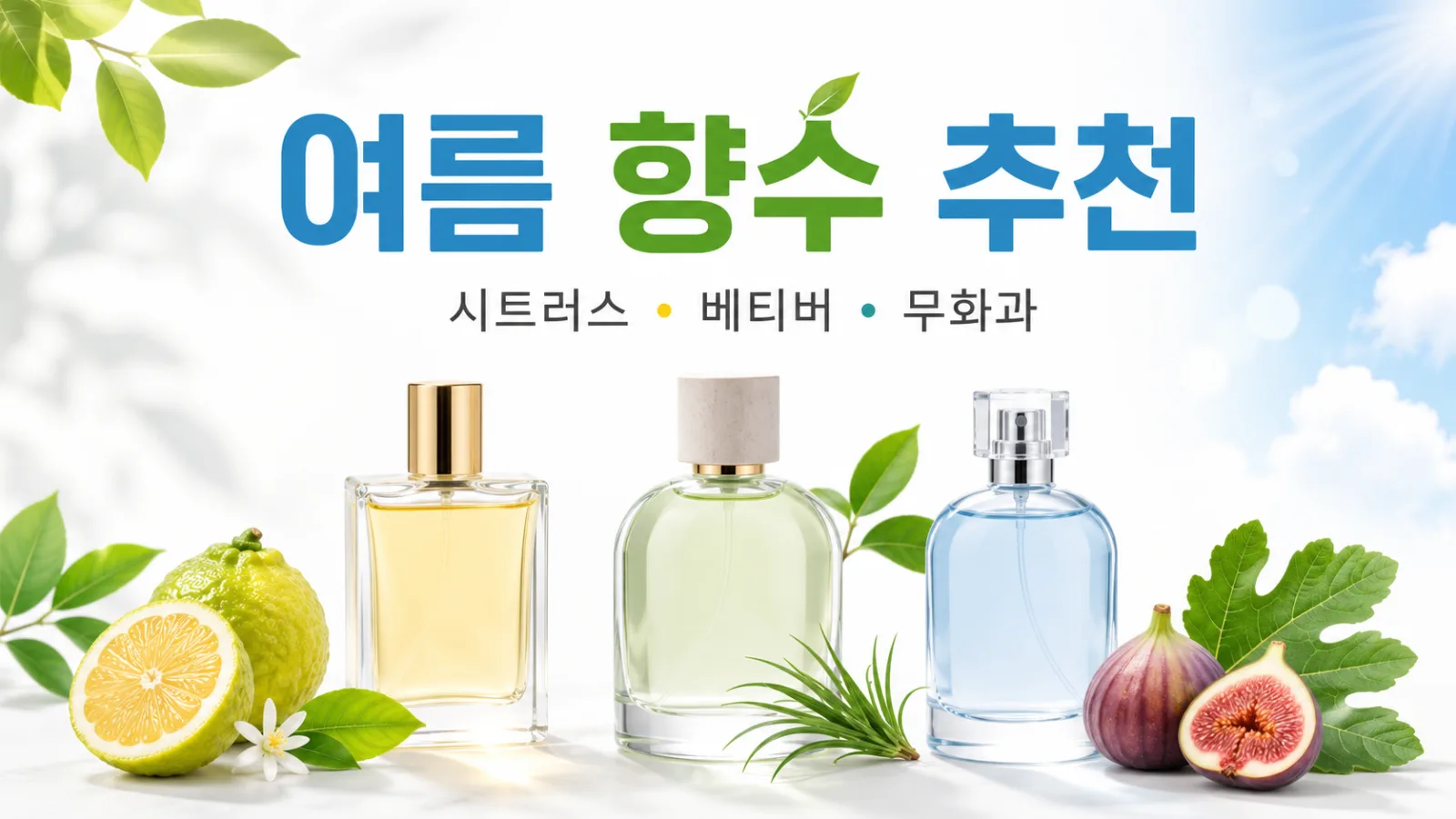 여름 향수 추천 10가지, 시트러스부터 베티버·무화과 향까지 산뜻하게 고르는 법