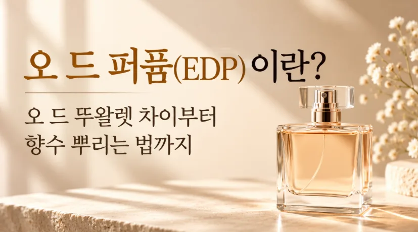 오 드 퍼퓸(EDP)이란? 오 드 뚜왈렛 차이부터 향수 뿌리는 법까지